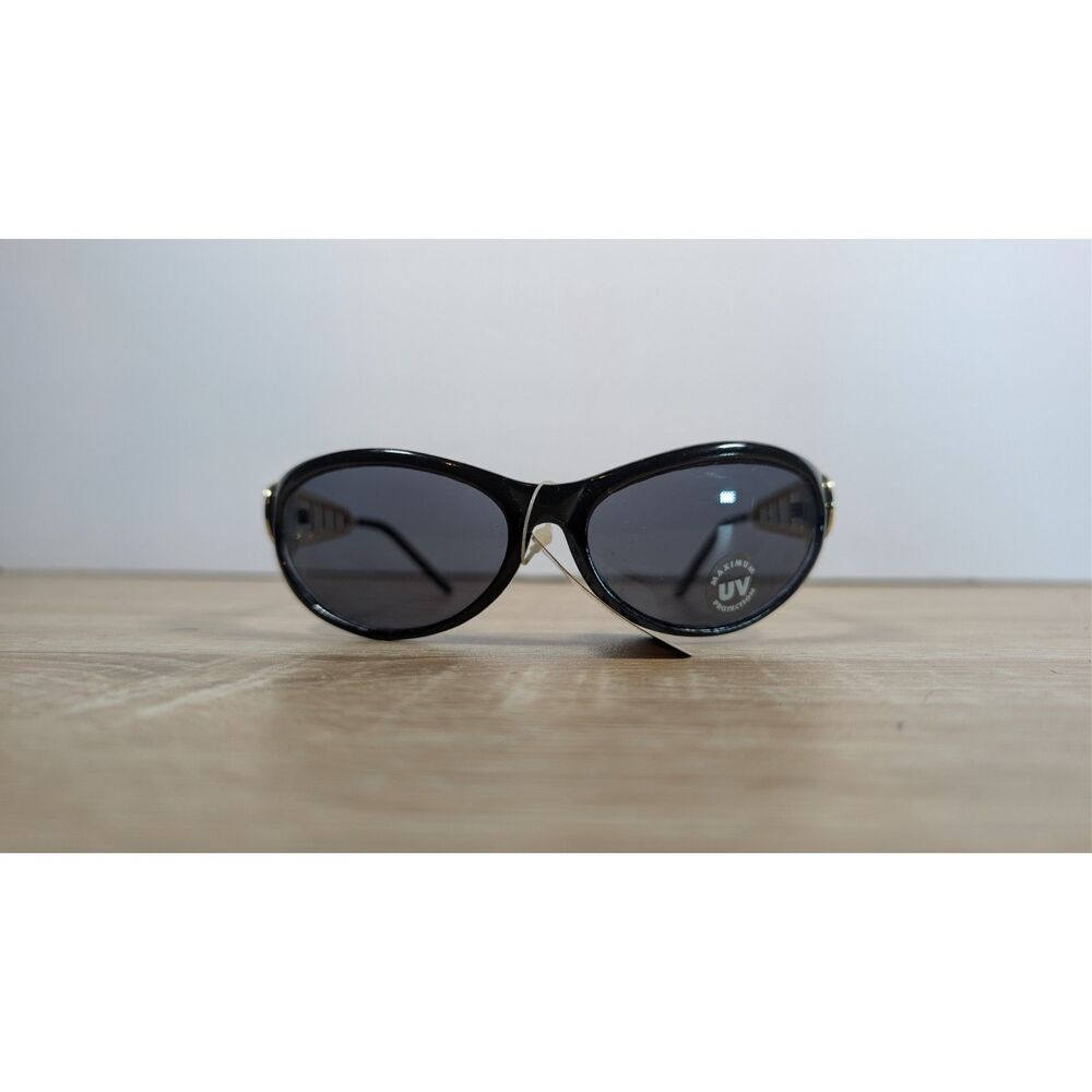 Foster Grant Women’s Black Sunglasses Gold Accent